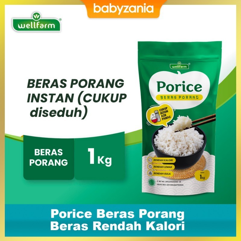 WellFarm Porice Beras Porang Instan Rendah Kalori 1 kg