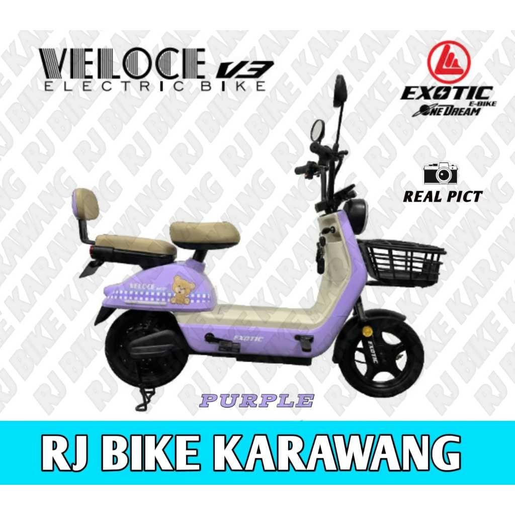 RAMADHAN SALE SEPEDA LISTRIK EXOTIC VELOCE V3, VELOCE CR, VELOCE 1.0 DAN 1.5 14 X 2.50 DAN 16 X 2.12
