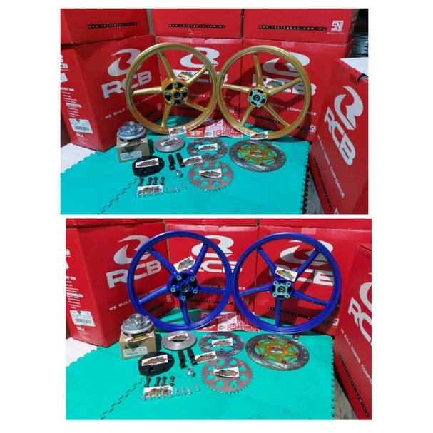 VELG RCB RACING BOY MX KING SP522 160/160 160/185-17 PNP CRF R15 R25 CBR CBOLD CB150 ORIGINAL