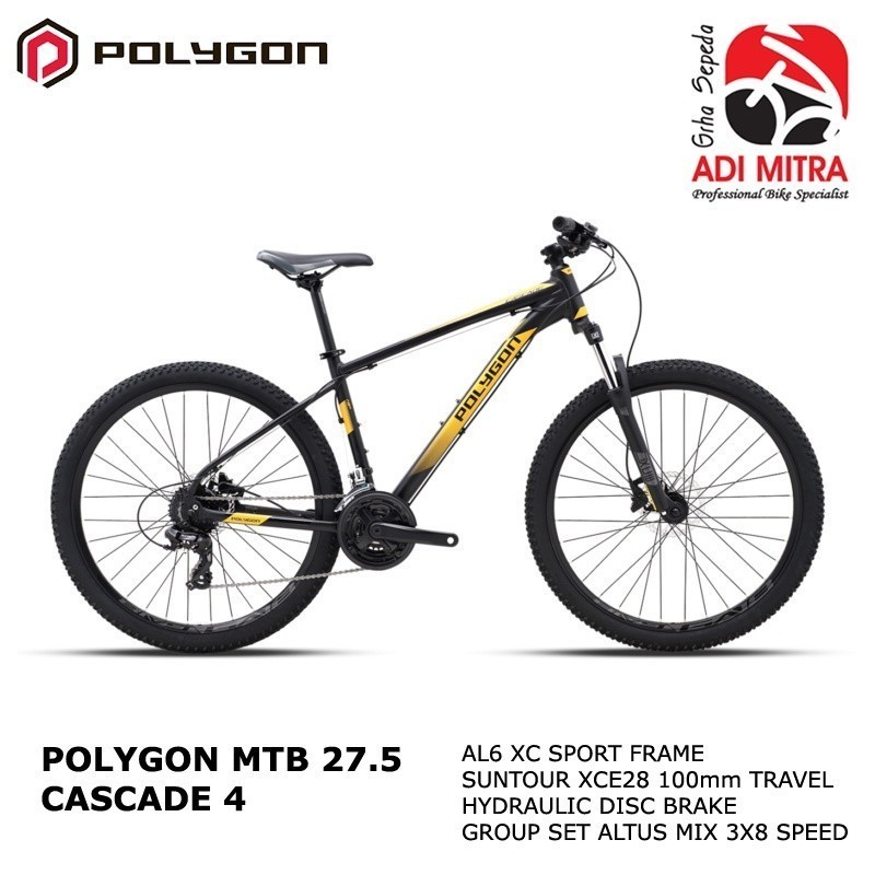 promo spesial 65% Polygon Cascade 4  [27.5 Inch] Sepeda MTB