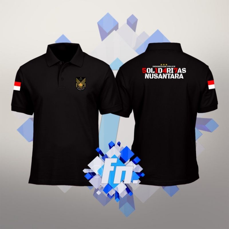 Kaos Kerah Poloshirt PENDEK POLRI SOLIDARITAS NUSANTARA INDONESIAN POLICE _VIMELNESHA