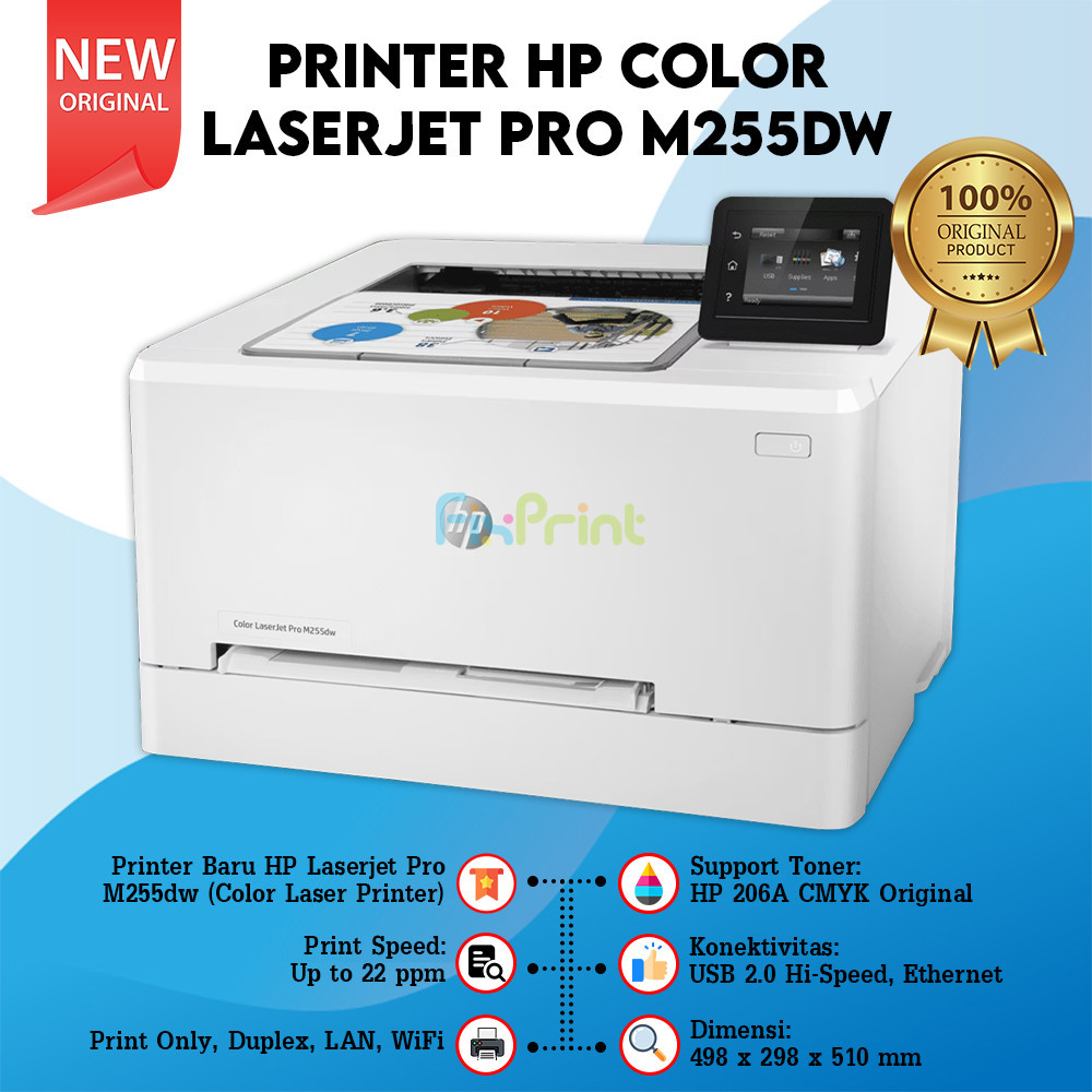 HP Printer Color LaserJet Pro M255DW Color / Print Only / WIFI [7KW64A]