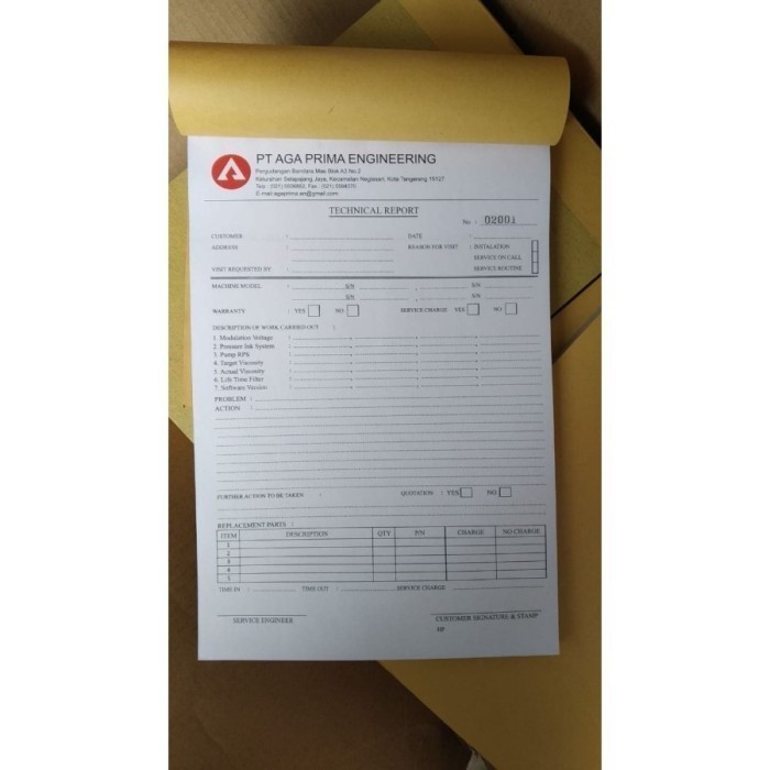 

cetak nota, kwitansi & invoice A4 3ply cetak 2 warna
