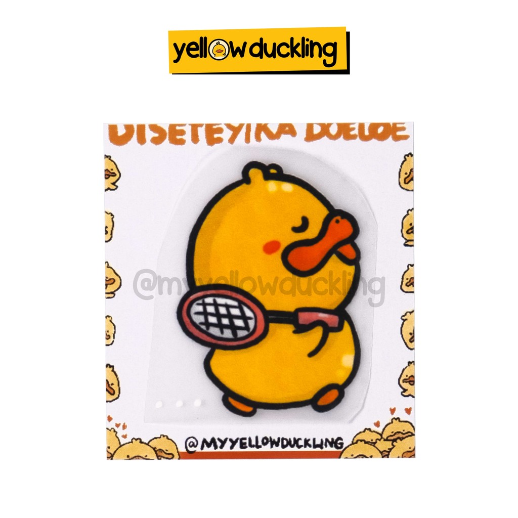 

DISETEYIKA - ITIK BADMINTON QUACK - YELLOW DUCKLING - SABLON
