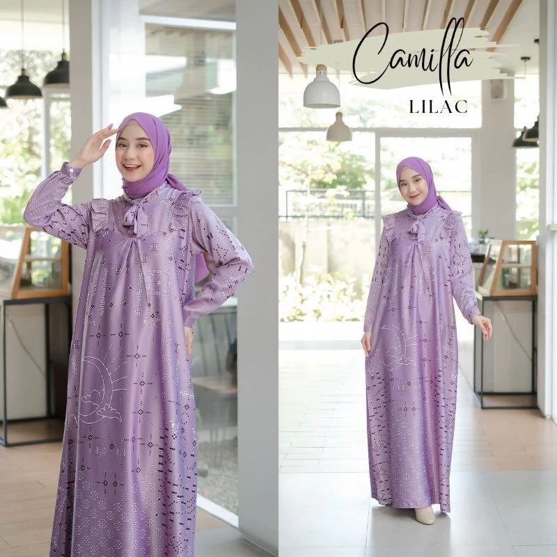 SD56YH Gamis Silk Medina Premium Motif Terbaru | Gamis silk premium Grade A | Gamis Motif Etnik Silk