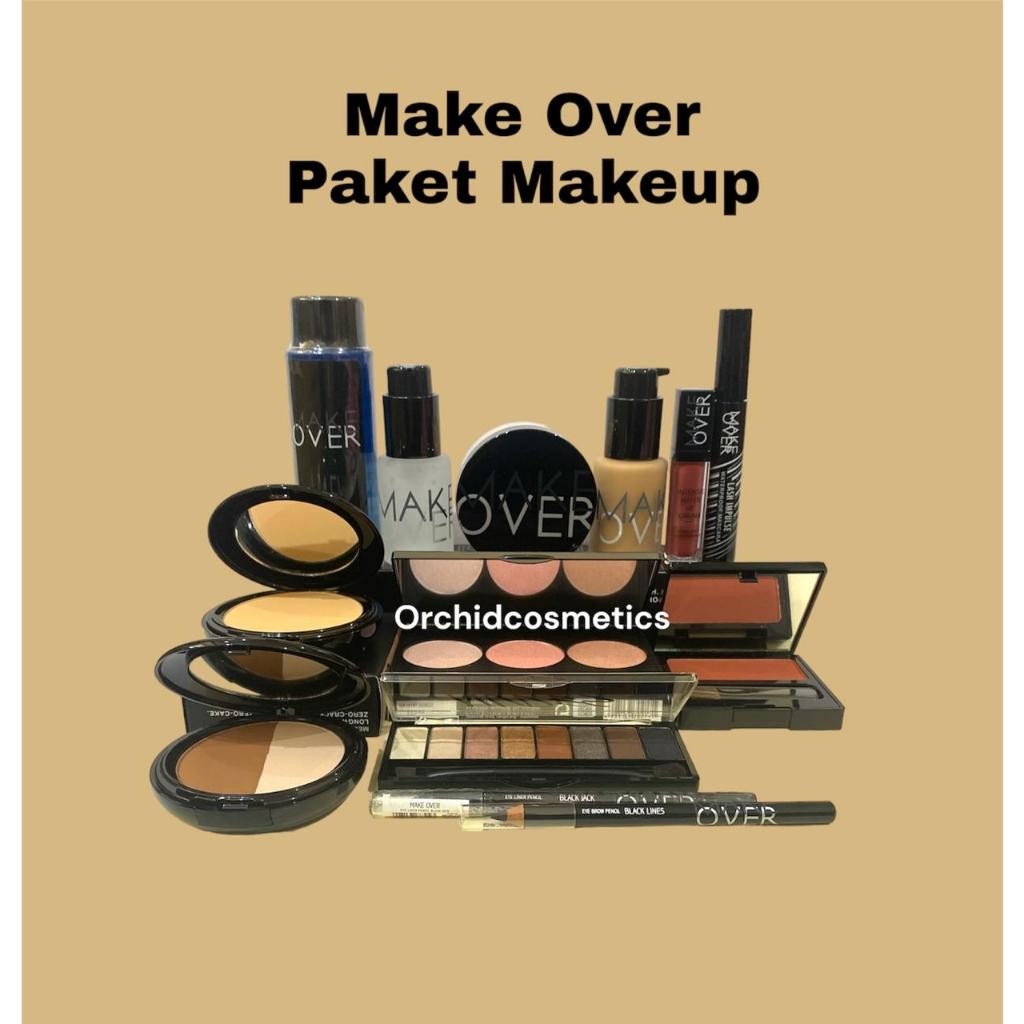 [TIDAK BISA COD][FREE PRODUK MAKE OVER]  Make Over Paket Make Up Lengkap / Make Over Paket Lengkap S