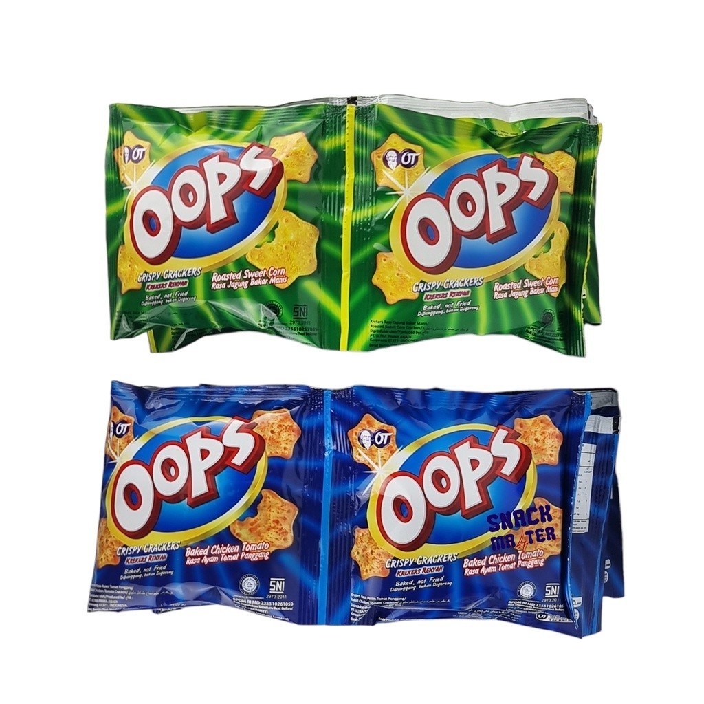 

OOPS Crispy Crackers RENCENG - Netto 10 bks x 10gr