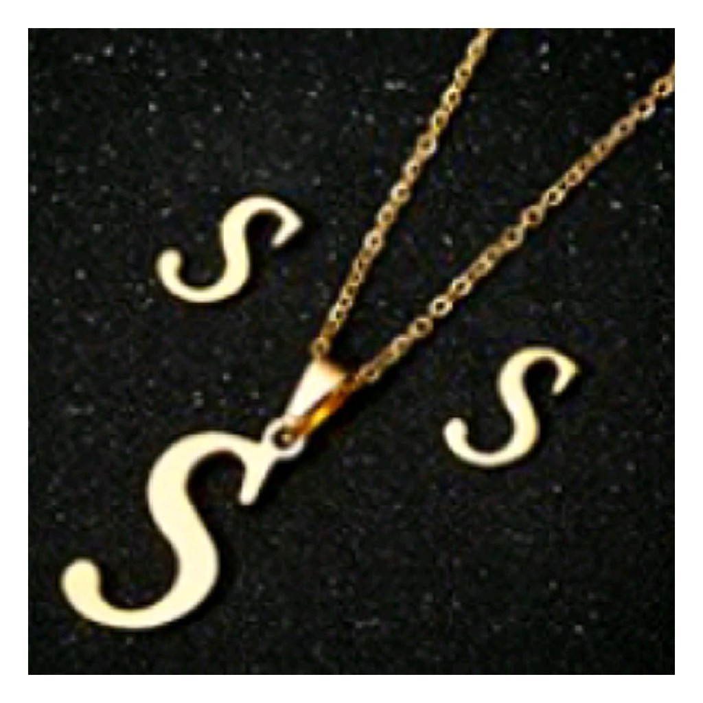 Kalung Titanium S Medium huruf