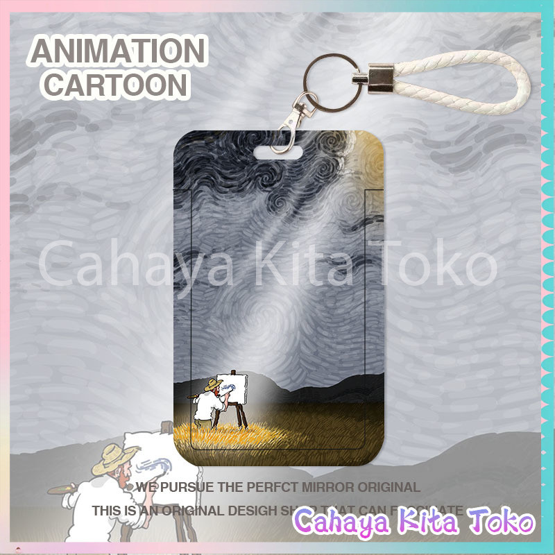 

ID CARD HOLDER/SARUNG KARTU/pesanan Hadiah Khusus/SUPPORT HARGA GROSIR/Vincent van Gogh menggambarkan cahaya bulan dalam cahaya bulan