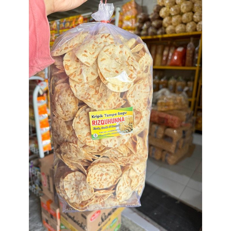 

1kg Keripik Tempe Sagu & Tempe Menjes FREE BUBBLE