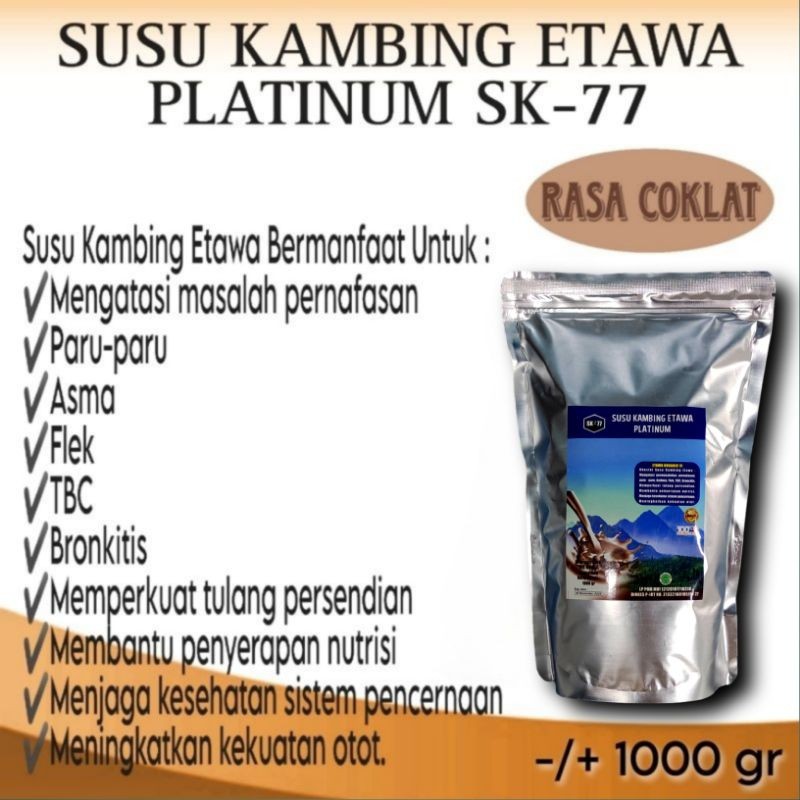 

SUSU KAMBING ETAWA SK-77 PLATINUM 1KG/1000GR RASA COKELAT