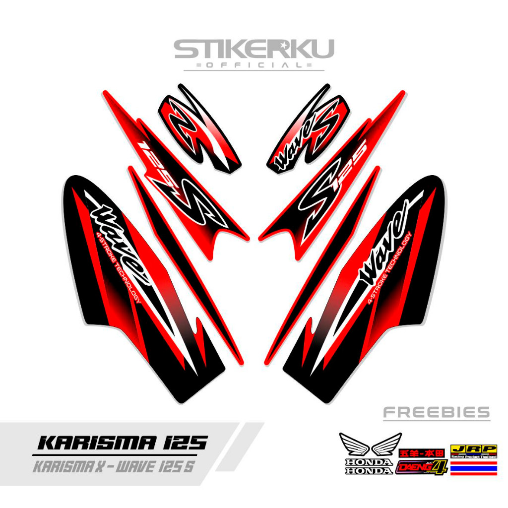 Striping Karisma 125 Sticker Karisma X 125 / D New Motif Terbaru