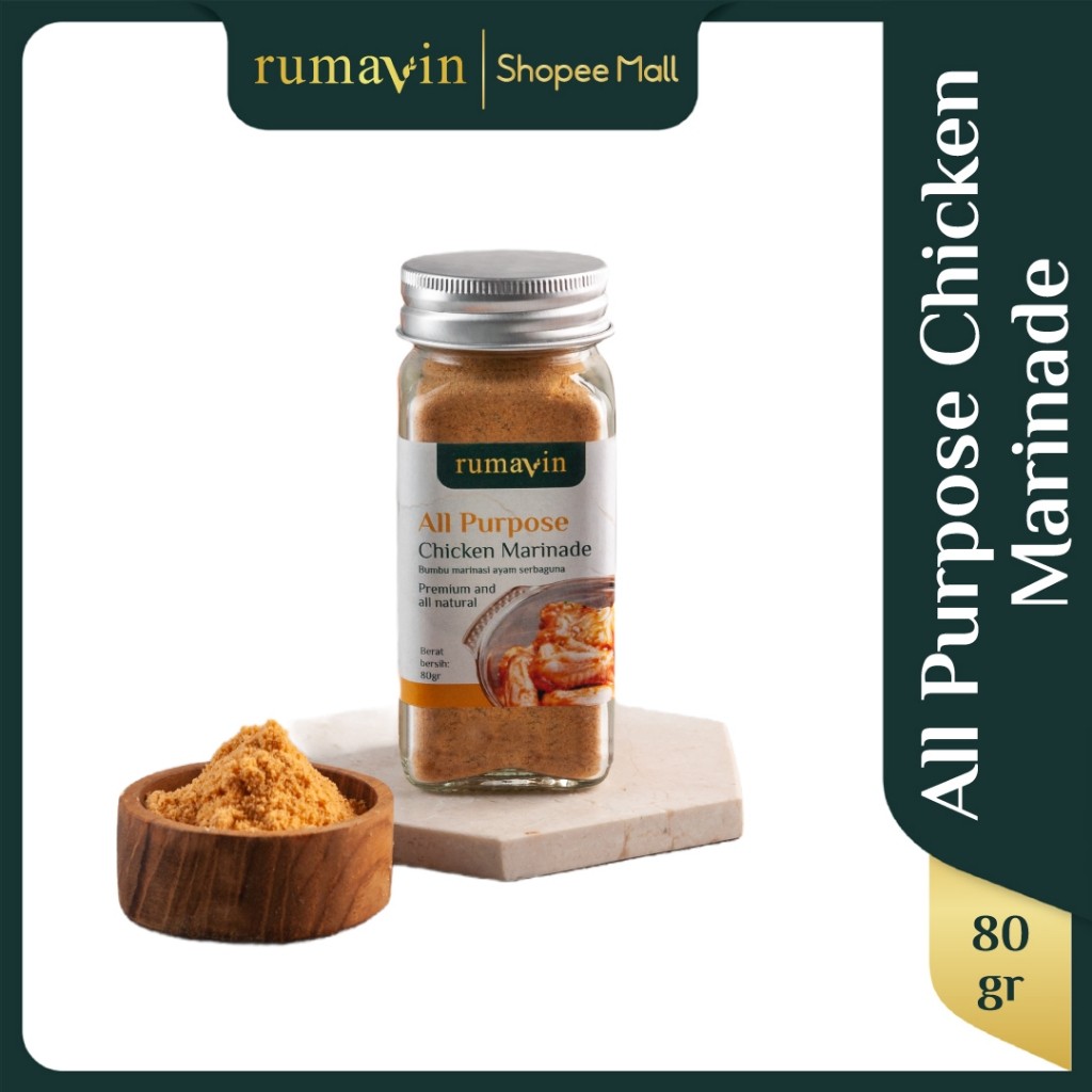 

Rumavin - Premium All Purpose Chicken Marinade / Bumbu Marinasi Serbaguna Botol 80gr