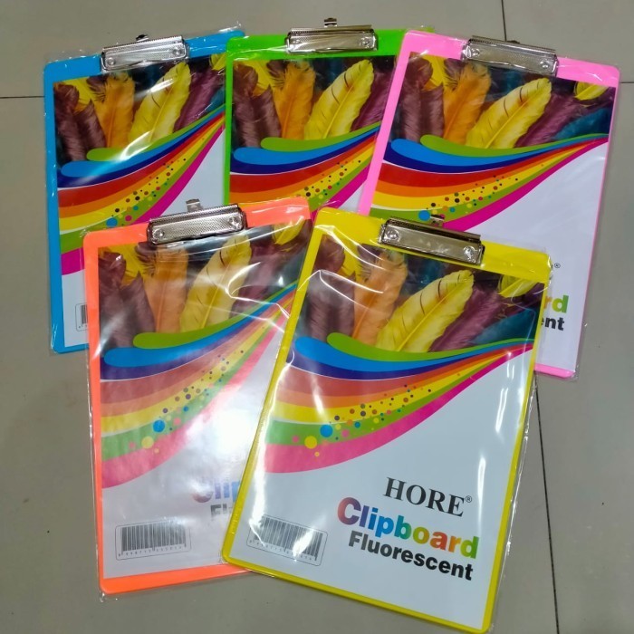 

Clip Board Hore Transparan Mix Warna - Pastel Pop 1 - Clipboard Hore Pop 1