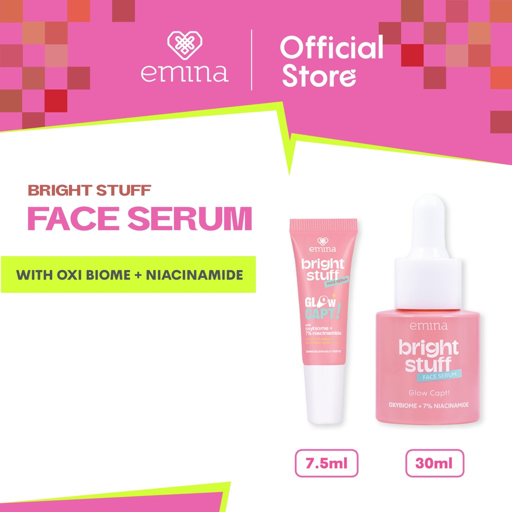 [TOP CREATOR'S PICK] NEW! Emina Bright Stuff Face Serum - Serum Pelembab Wajah Cerah Glowing Anti Ku