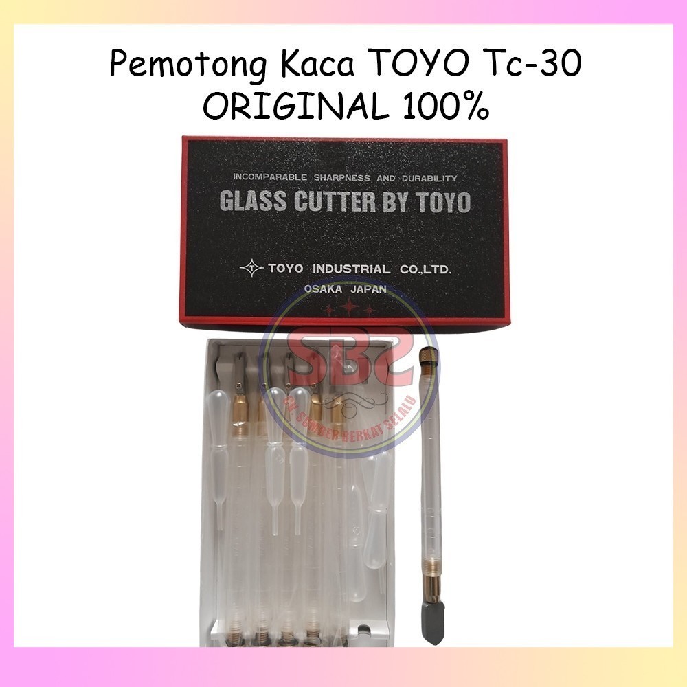 TOYO Pemotong Kaca Toyo TC 30 Asli Alat Pemotong Kaca Original Toyo TC30 Glass Cutter Pisau Kaca