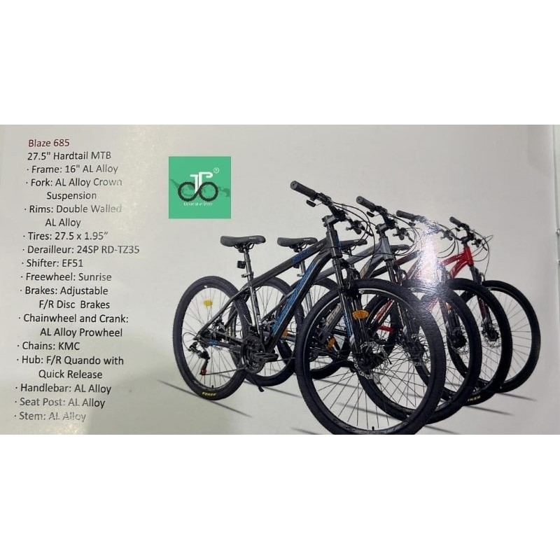 Sepeda MTB 27.5" Evergreen Blaze 685 alloy