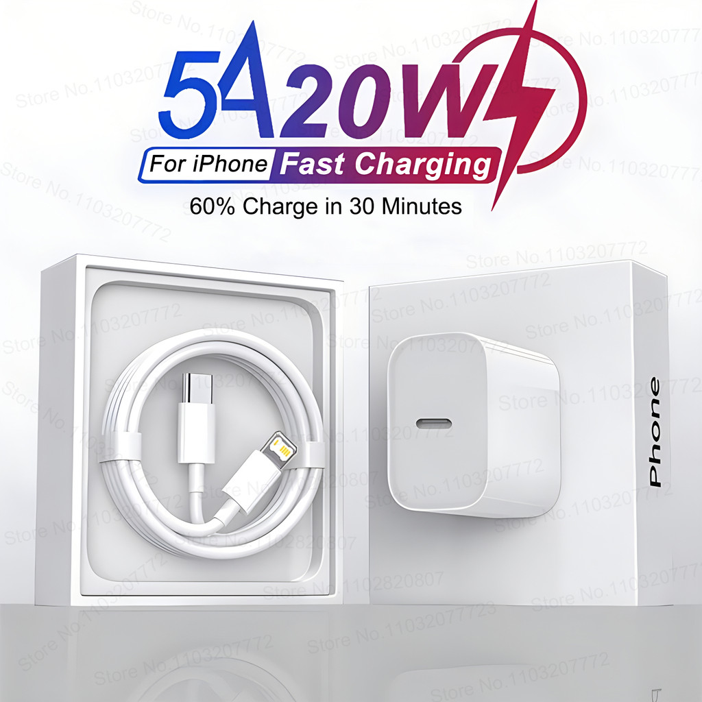 

PD 20W For Apple USB Type C Charger For iPhone 13 12 11 14 Pro Max Mini XR X XS 8 Plus C Fast Charging Cable For iPhone Charger