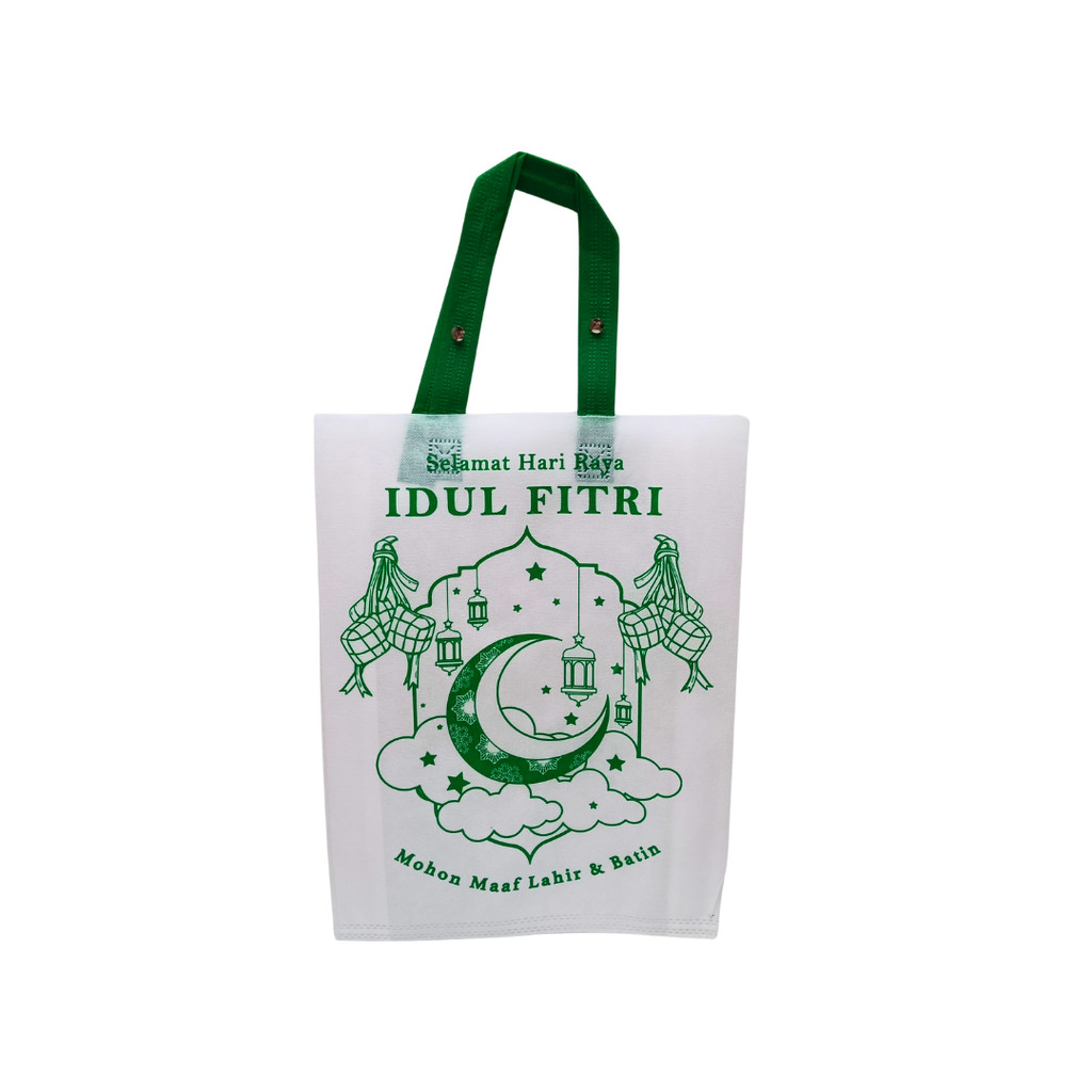 

TAS Spunbond IDUL FITRI 30 x 40 x 8 / Goodie Bag Lebaran Idul Fitri uk 30x40x8 (ID-06)