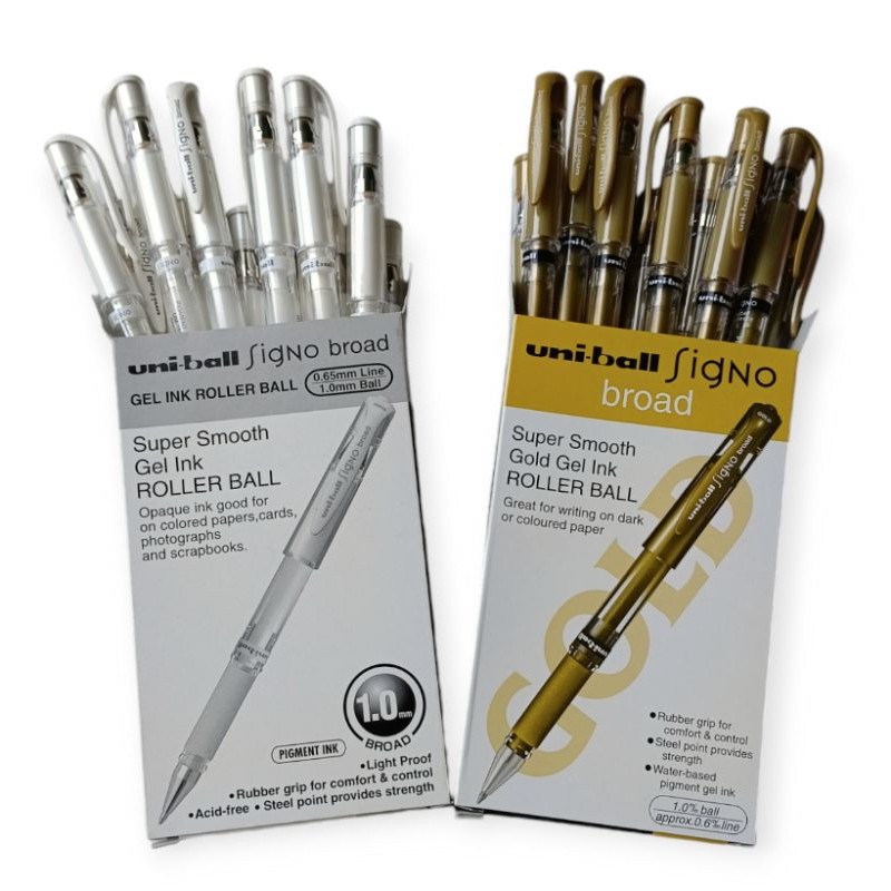 

PULPEN UNIBALL SIGNO UM-153 GOLD/PUTIH (1PAK/12PCS)