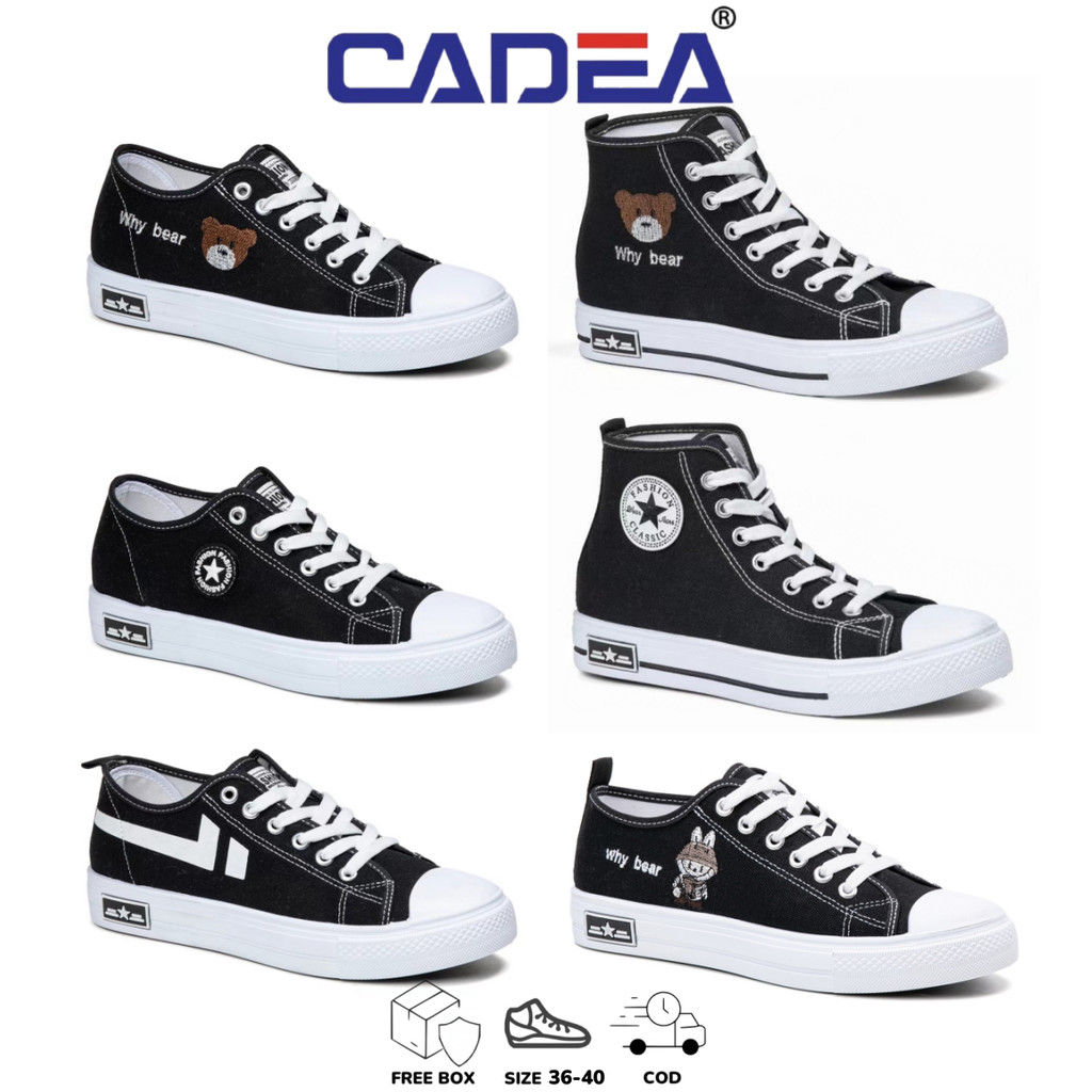 SGD <Free Box> Sepatu Wanita Canvas Bertali Korea Sepatu Kasual Wanita Sepatu 36-40