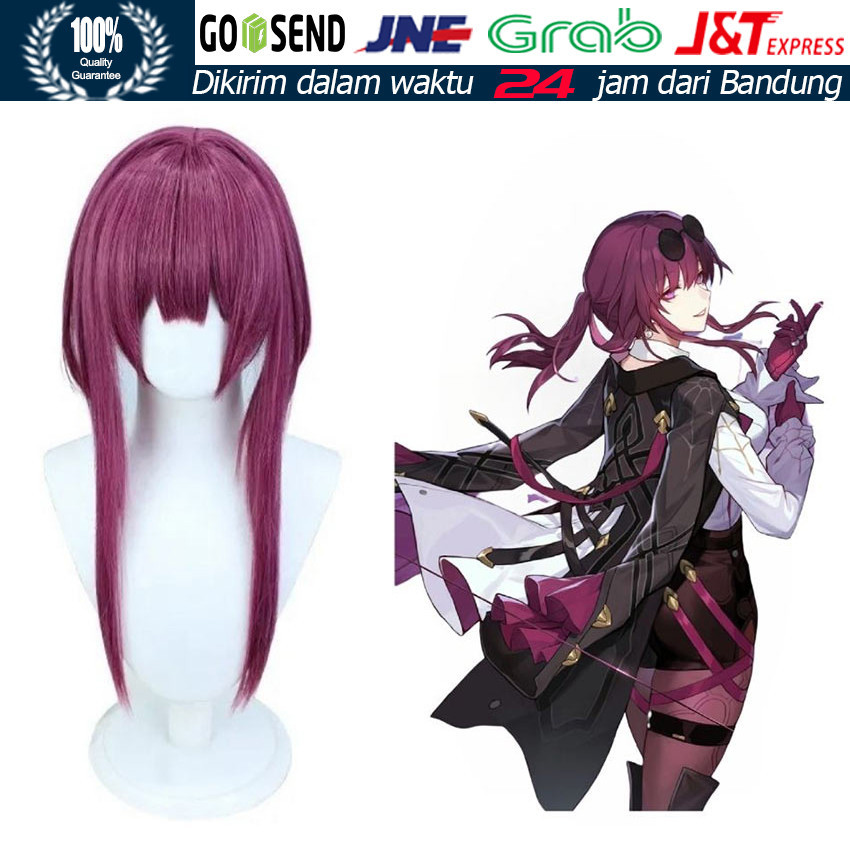 Kafka HSR Honkai Star Rail Kostum Cosplay Wig / Wig Kafka Star Rail Honkai Cosplay