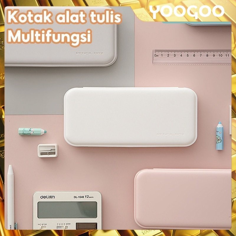 

YooGoo Kotak Alat Tulis Portabel / Penyimpanan Tas Pena/Kotak Pensil Multifungsi/ Kotak Pena/Stationary box