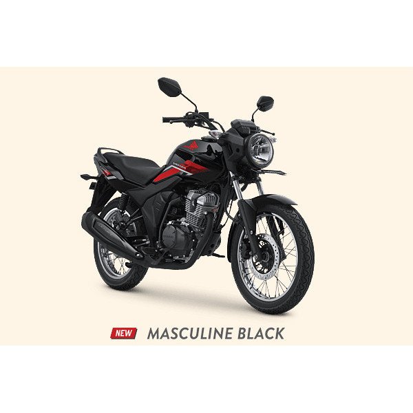 Honda CB150 Verza Masculine Black - Sepeda Motor Honda Verza Spoke