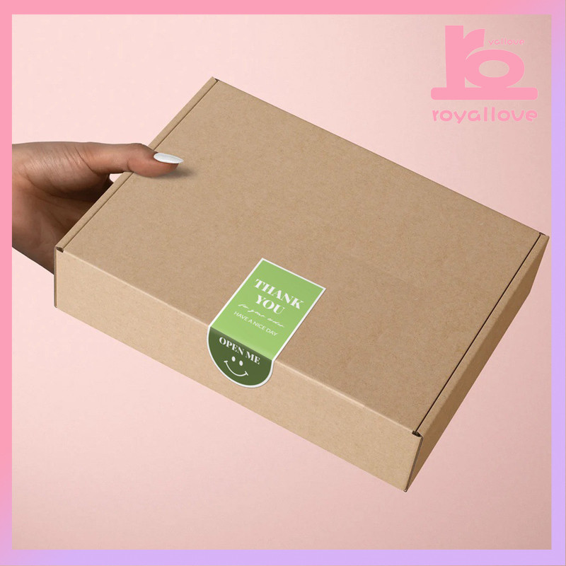 

COD Stiker Kotak Hadiah Senyum Stiker Segel Bawa Pulang Stiker Label Perekat Diri