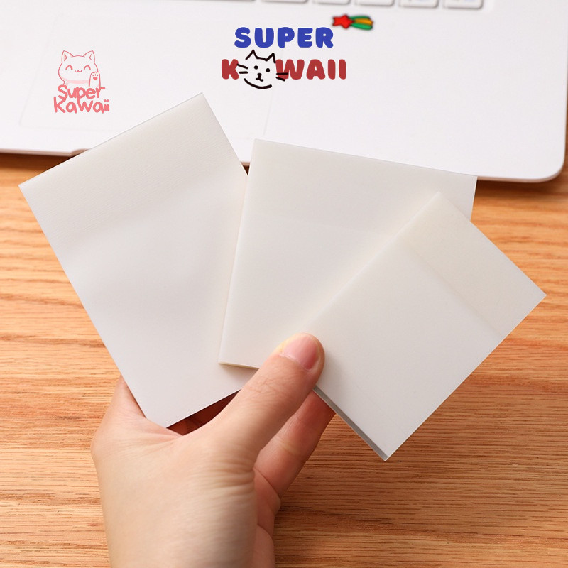 

Super Kawaii - [SK43] sticky note transparan plastik / sticky notes transparant waterproof tahan air