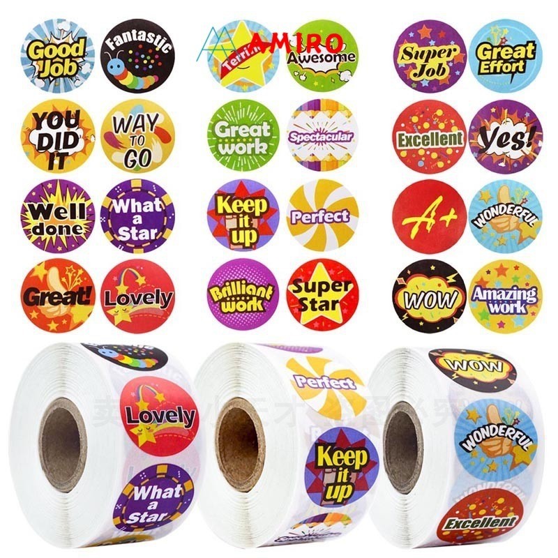 

(500pcs) Stiker Label Thank You For Your Order Imo Unicorn 25mm untuk cookies packaging premium import