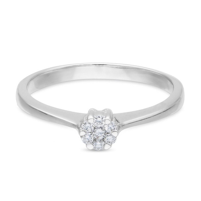 Lotus Diamond Ring - Cincin Berlian -Diamond Jewelry MAG -White Gold 17