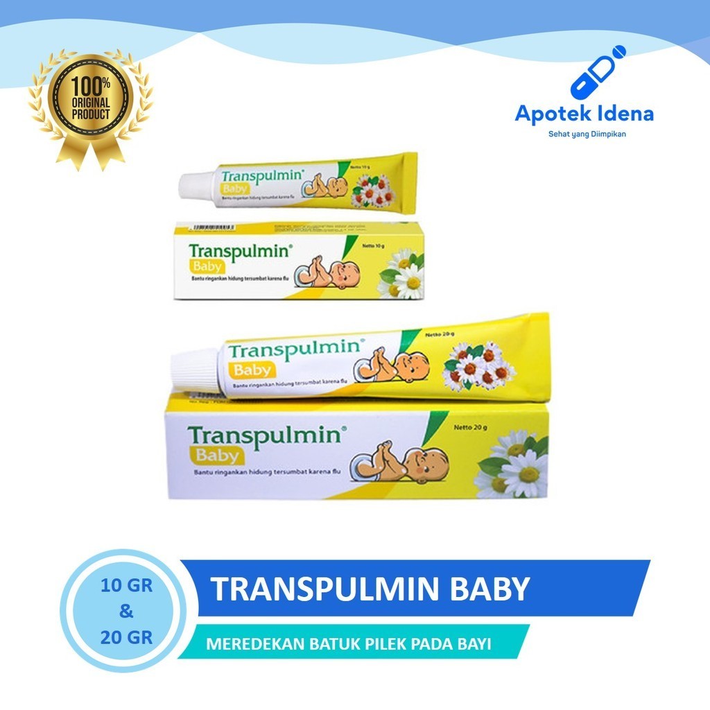 TRANSPULMIN BABY BALSEM 10gr dan 20gr - Balsam Bayi - Batuk Pilek Bayi