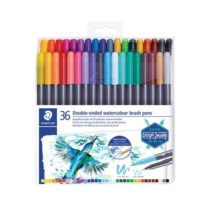 

PROMO!! -Staedtler Double-Ended Watercolour Brush Pen - 36pc