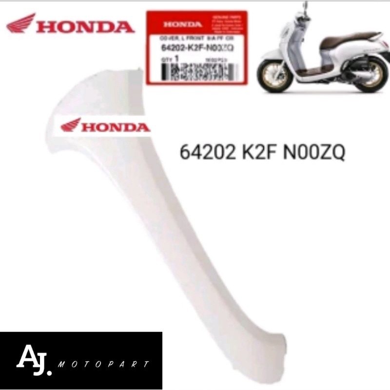 Sayap Depan Garnish Depan Scoopy K2F New Tahun 2021 Warna Putih Prestige