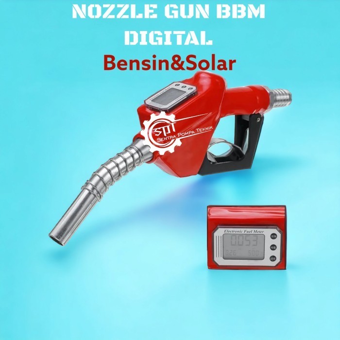 Nozzle Gun Solar digital automatc 1inch Nozzle BBM Digital Flowmeter