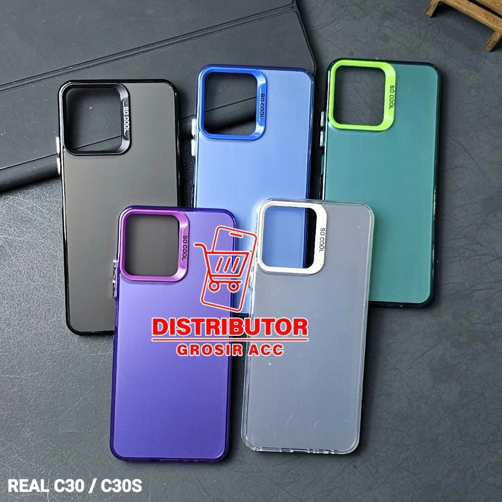 Distributor ACC REALME C30 CASE IMD Softcase PLATE HOLOGRAM CASE SOCOOL REALME C30 HYBRID