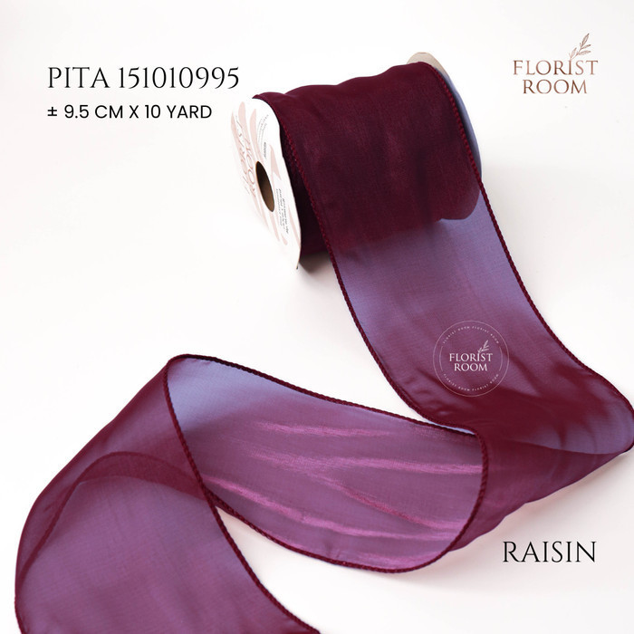 

Pita 151010995 ±9.5cm x 10yard - Ribbon - Raisin