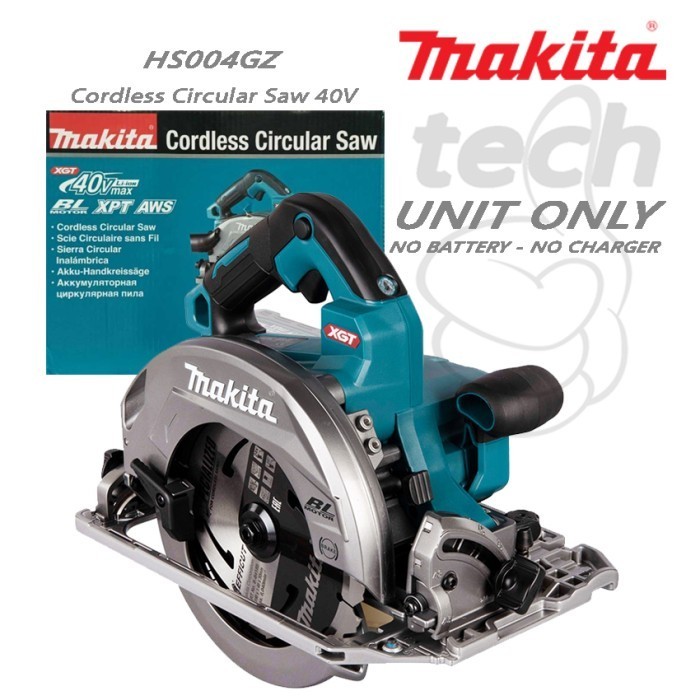 Cordless Circular Saw Baterai 40V 7" Makita HS004GZ  - Unit Only