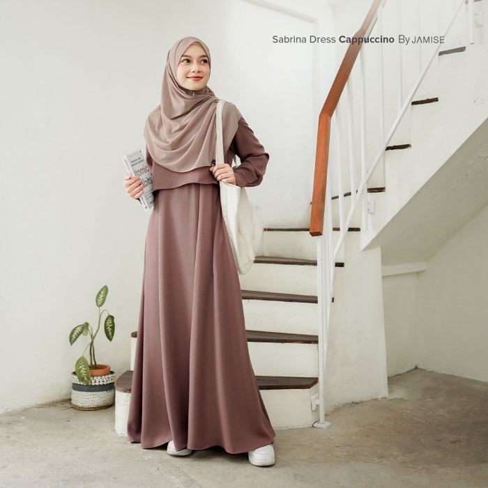 Sabrina Dress New Colour | Gamis by Jamise Syari - Milky, XXL