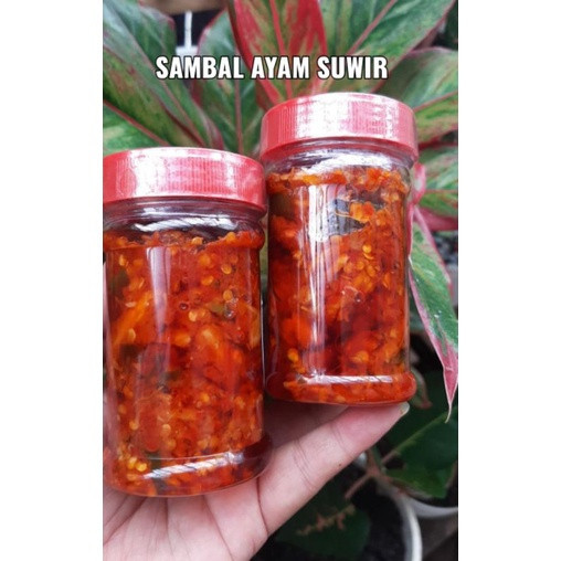 

Sambal Ayam Suwir 150 Gram Ayam Extra Pedas Manis Gurih Kemasan Botol