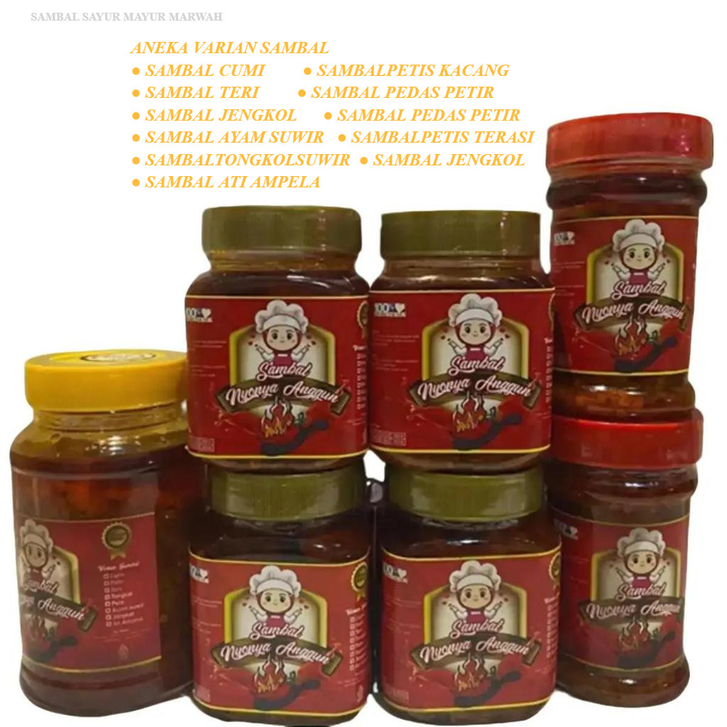 

VARIAN SAMBAL PEDAS + VARIAN TOPPING PILIHAN KEMASAN 200 GRAM