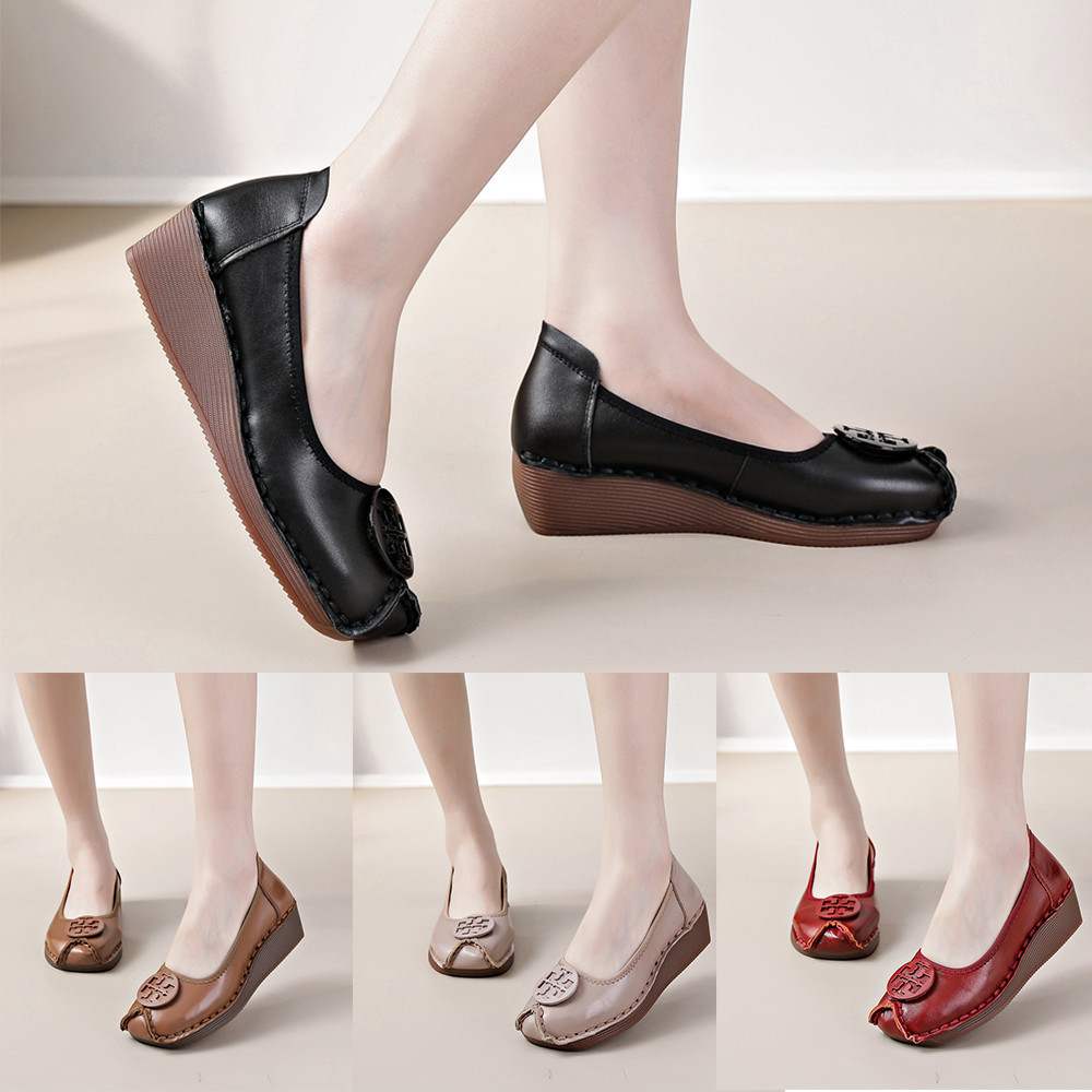 Sepatu Wanita Tory burch Miror ballerina  Sepatu full kulit tory  balerina woman shoes tinggi 5 cm