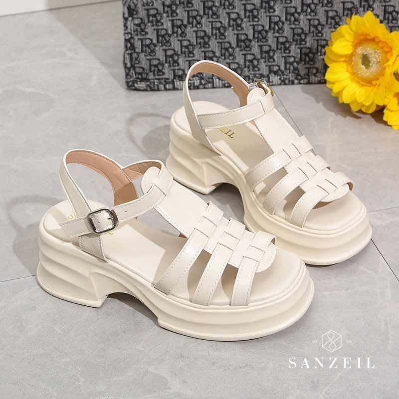 Sanzeil Gwen - Sepatu Sandal Wanita Wedges Trendy Import 6cm 20242