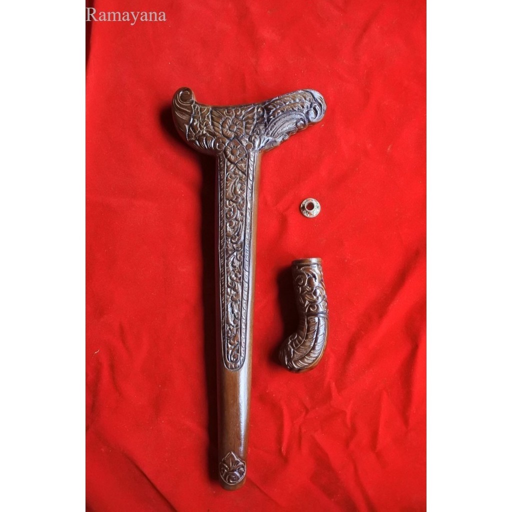 

warangka tempat keris ukir madura alusan hrg murah 42cm Antik