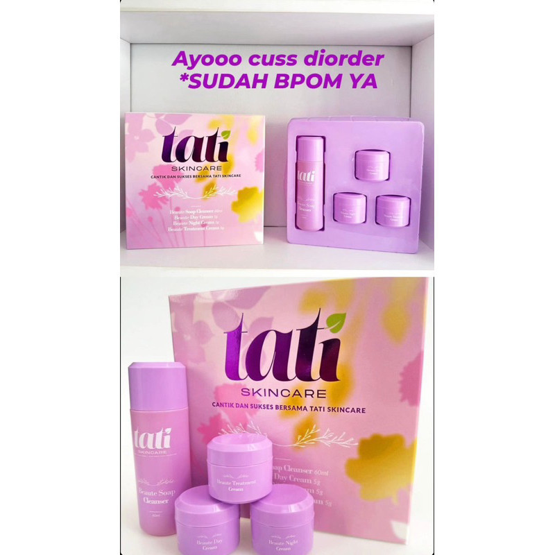 TATI SKINCARE INDONESIA BPOM 100% ORIGINAL CREAM TATI