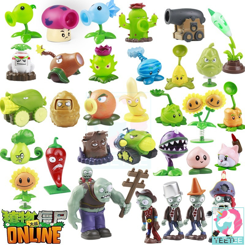 Mainan Anak Plant vs Zombie Tembak Plants Zombies Bisa Nembak Standing Character Plants vs Zombie/Sc