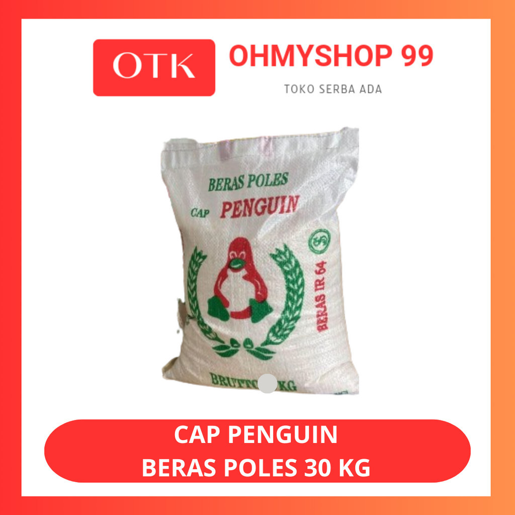 Beras CAP PENGUIN Beras Poles 30kg
