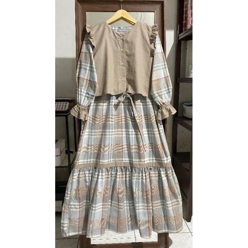Dress Athaya /  Gamis Athayaa / katun triset Athayaa Original / Dress Athayaa Cotton Triset