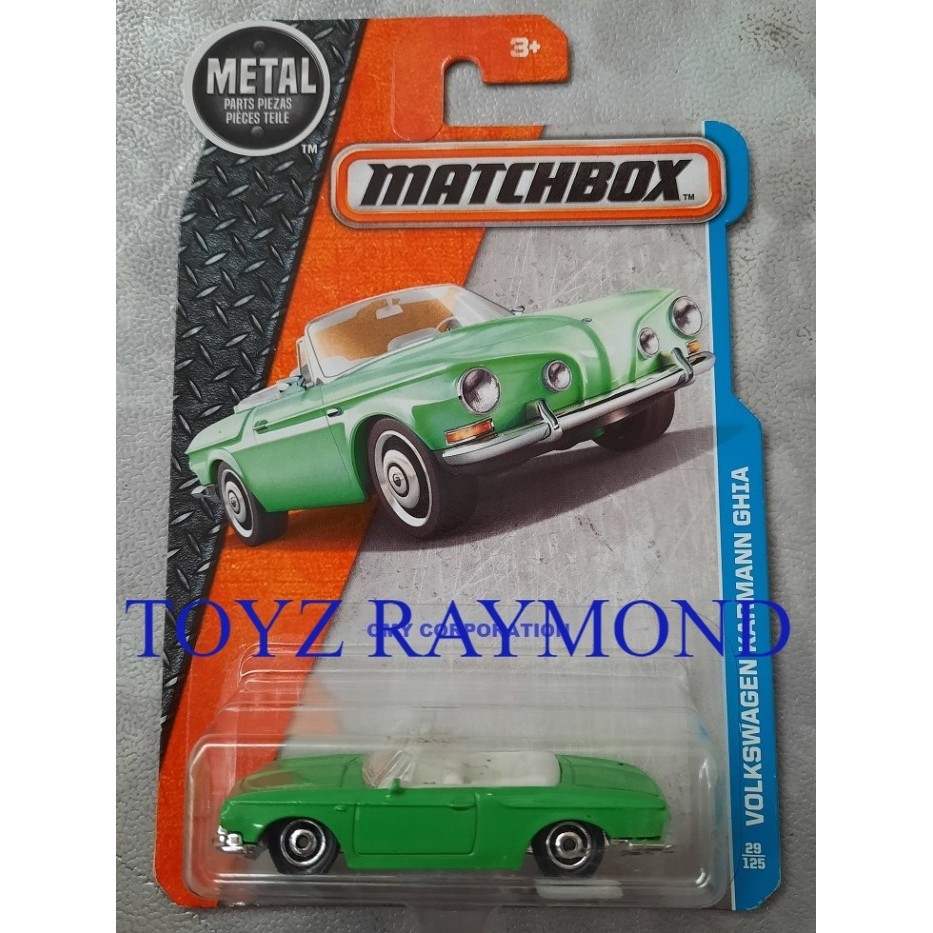 Matchbox VW Type 34 Karmann Ghia Volkswagen Karmann Ghia hijau green